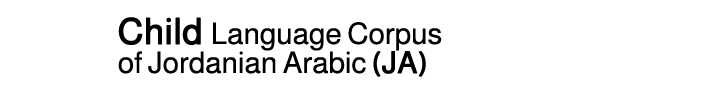 Child Language Corpus of Jordanian Arabic (JA)